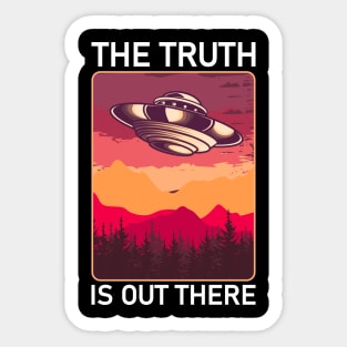 The Truth Is Out There UFO Alien Gift Sticker